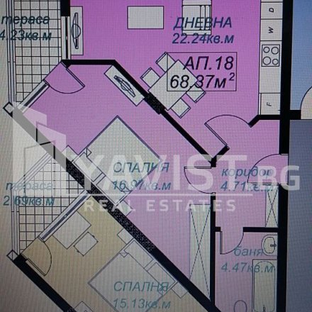 Продажба Двустаен апартамент гр.Бургас