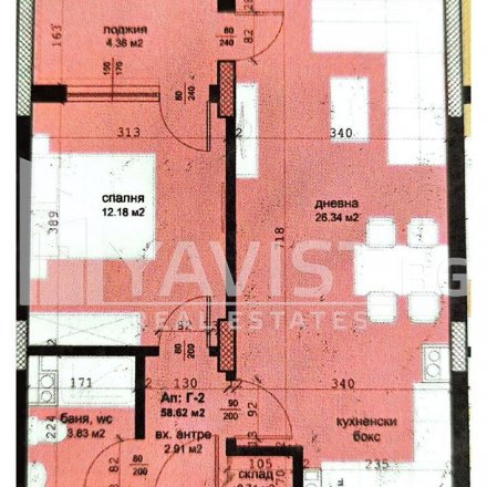 Продажба Двустаен апартамент гр.Бургас