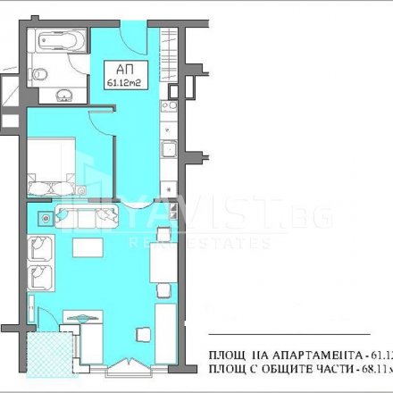 Продажба Двустаен апартамент гр.Бургас